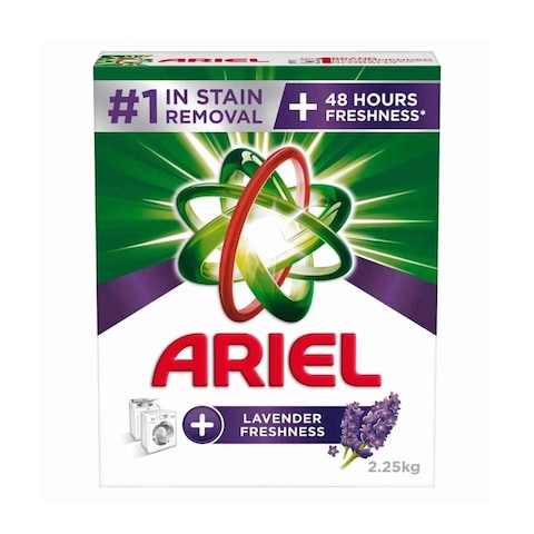 Ariel Detergent Powder Lavender 2.25 Kg Box