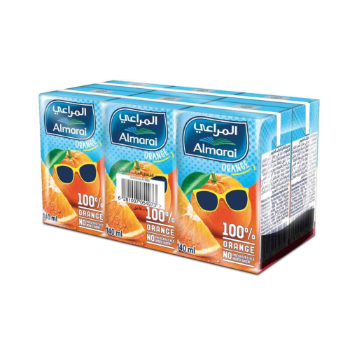 Almarai Juice Uht Orange Mixfruit 100% 140Ml