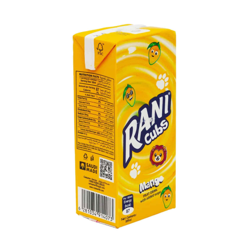 Rani Cubs Mango Flav. Juice 185Ml