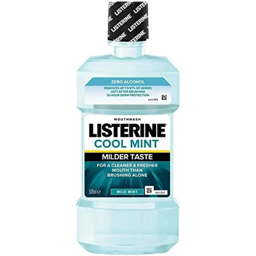 Listerine M/Wash Zero Mild Mint 500Ml