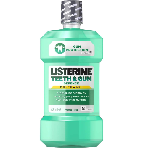 Listerine Teeth & Gum Defence M/Wash 500Ml Mild