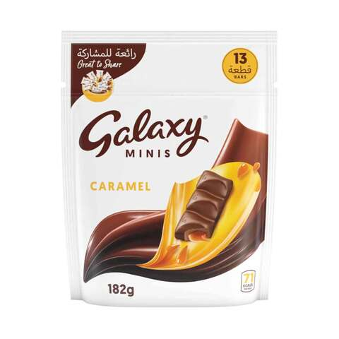 Galaxy Minis Caramel Chocolate 182Gm Bag