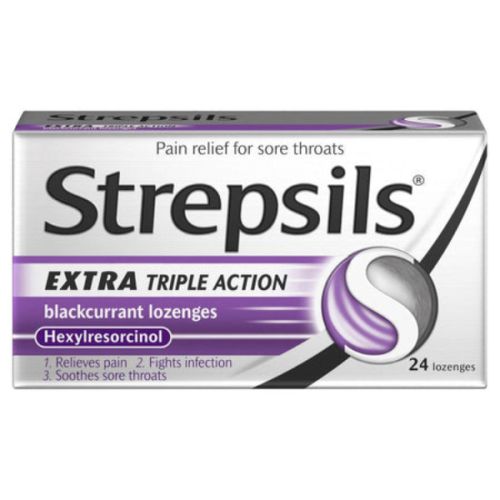Strepsil Extra Black Current 24'S