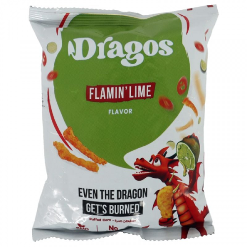 Dragos Flamin Lime Flav. Corn Sticks 25Gm
