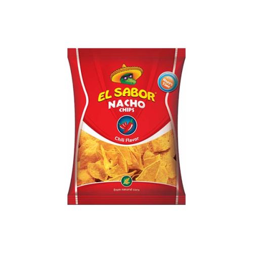 El Sabor Nacho Chips 100Gm Chili Flav.