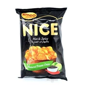 Nice Chips Hot & Spicy 80Gm New