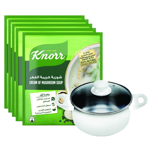 Knorr Cream Of Mushroom Soup 53Gm {5+1}+Pot 
