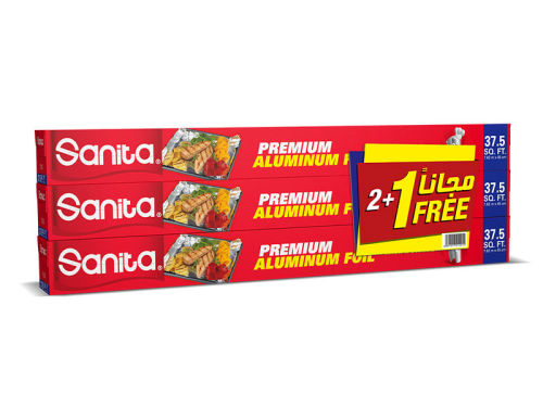 Sanita Alu Foil 37.5 Sq. 2+1 45Cm