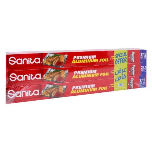 Sanita Alum Foil 37.5 Sq Ft 3'S