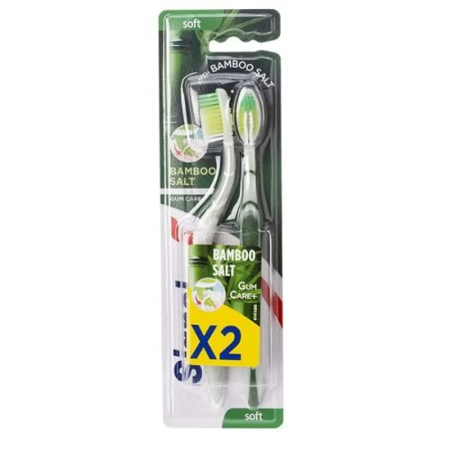 Signal Toothbrush Bamboo Salt Gum Care+ 2'S