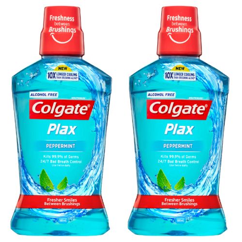 Cdc Plax Peppermint Blue 500Ml 2'S@V/Pack