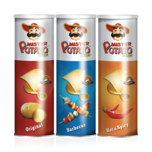 Mr Potato Chips Astd 160Gm 3'S