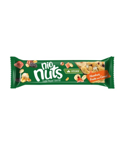 Nio Nuts Vegan Hazelnut,Fruits & Cereal 30Gm