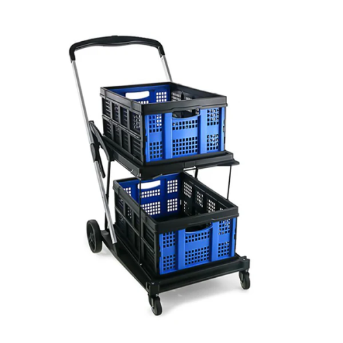 Bolt Portable Foldable Shopping Cart (2 Crates)