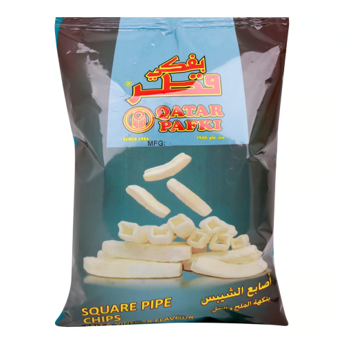 Qatar Pafki Squre Pipe Chips Salt & Ving. 55Gm