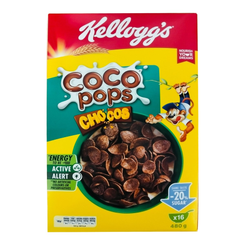 Kelloggs Coco Pops Chocos Flav 480Gm