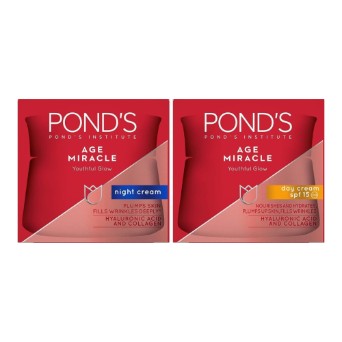Pond'S Age Miracle Day+Night Creams 50Ml 2'S