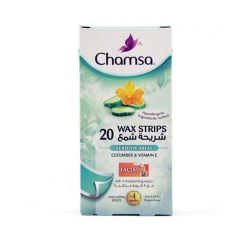 Chamsa Wax Strips Sensitive Area Cucumber & Vit. 20'S