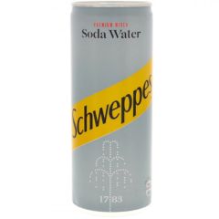 Schweppes Soda Water 250Ml Can