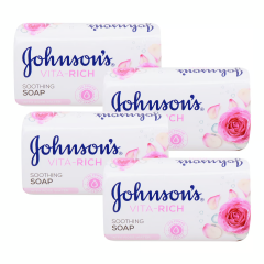 John Vitarich Soap Smooth Rosewater 4X175Gm