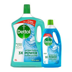 Dettol Multi Action Floor Cleaner Aqua 3+1Ltr
