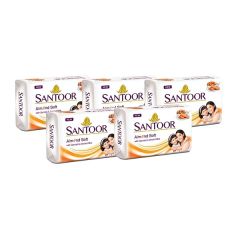 Santoor White Soap 5X125Gm